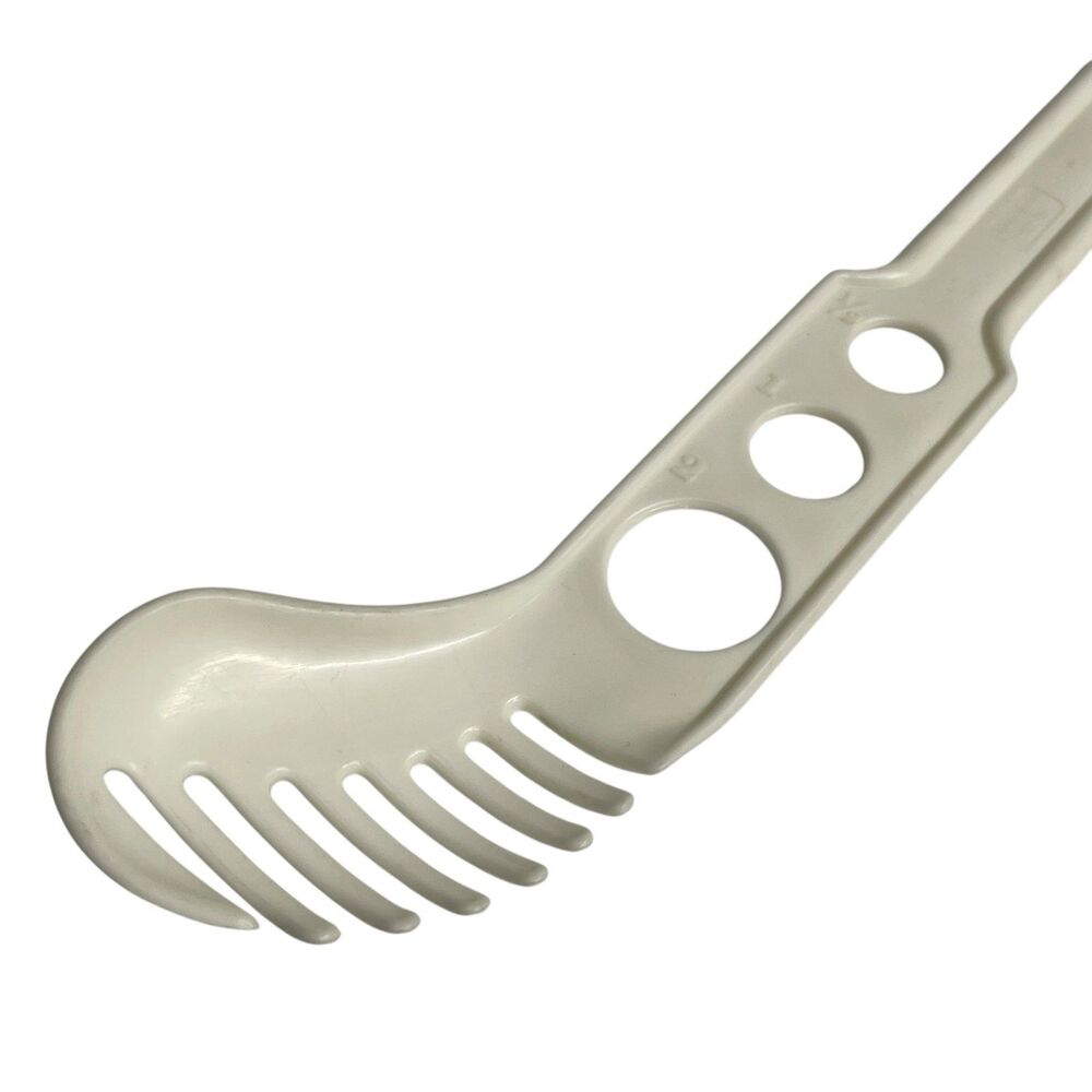 Pasta Ladle Spoon w/ 3 Measuring Holes Kitchen Tool for Spaghetti Fettuccine